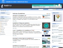 Tablet Screenshot of guadalinex.org